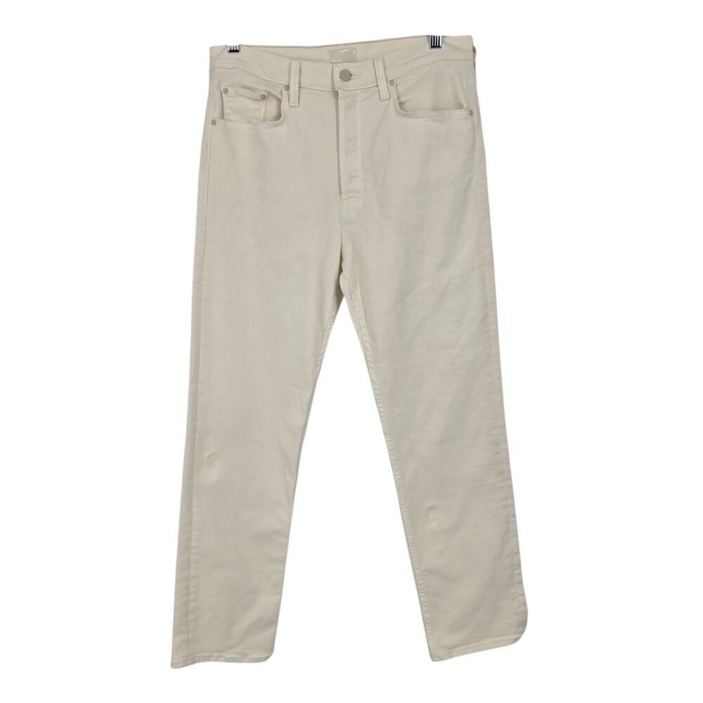 NWT Mother Cream Puffs The Tomcat High Rise Stretch Crop Ankle Jeans Size 32